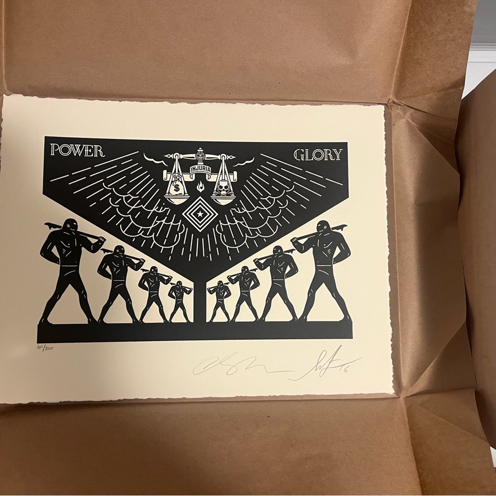 Shepard Fairey × Cleon Peterson “Scales of Injustice” Signed Print
